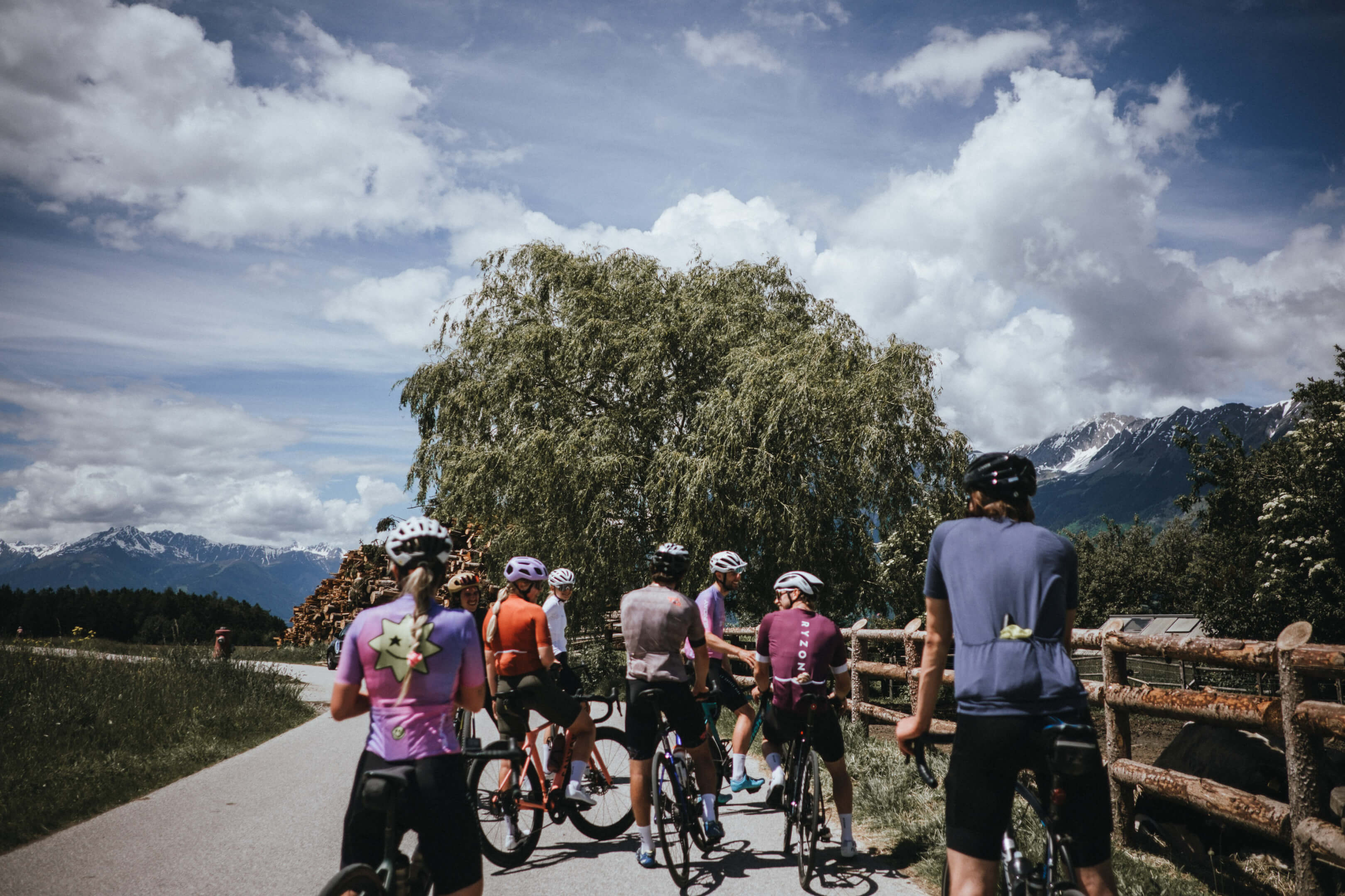 group of riders innsbruck