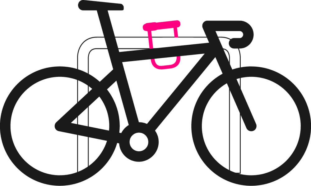 Bestes Fahrradschloss für Versicherungsschutz: Bügelschloss am Fahrradständer