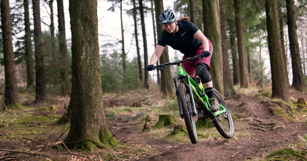 MTB rider in forest